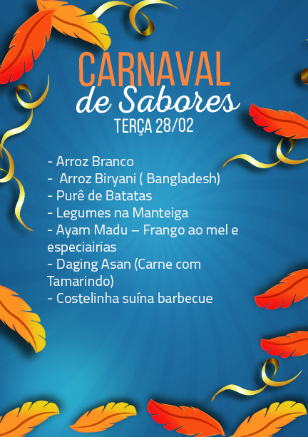 Parque Histórico divulga cardápio do Carnaval de Sabores