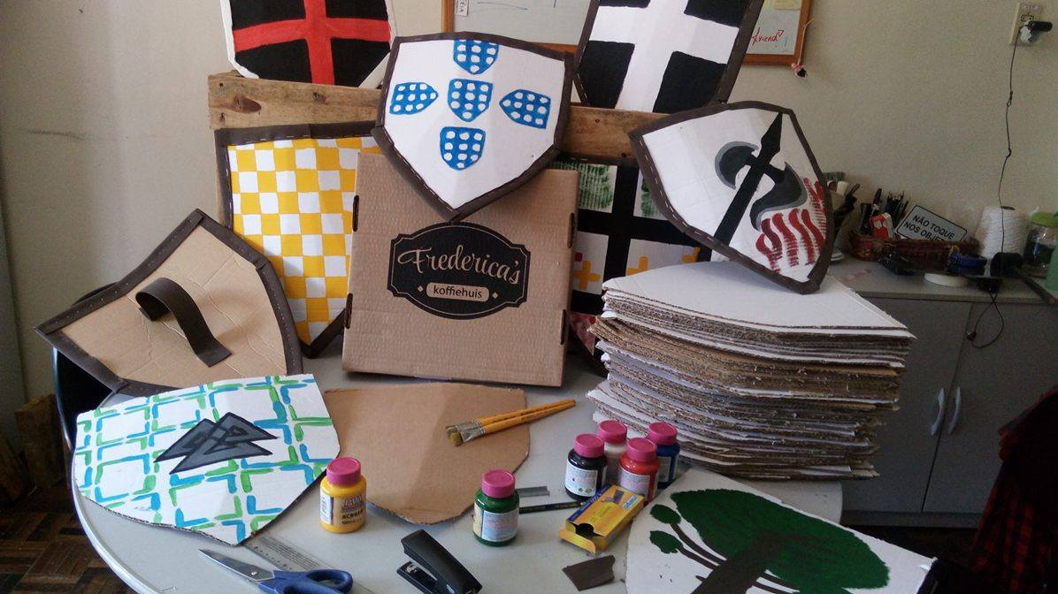 Parque Histórico transforma material reciclado em escudos