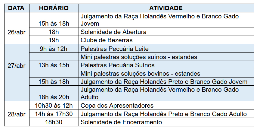Parque Histórico terá entrada franca durante ExpoFrísia