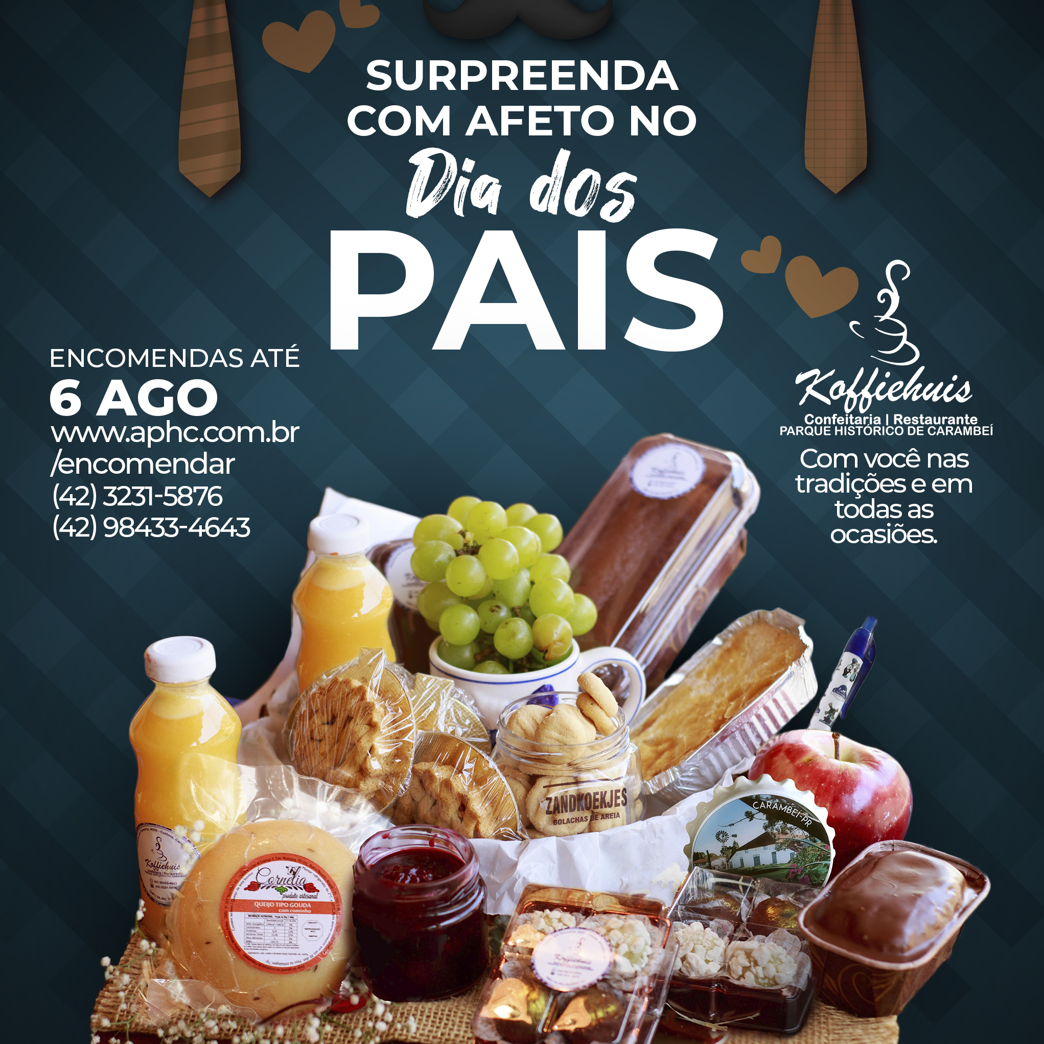 Surpreenda no Dia dos Pais com sabores do Koffiehuis Parque Histórico