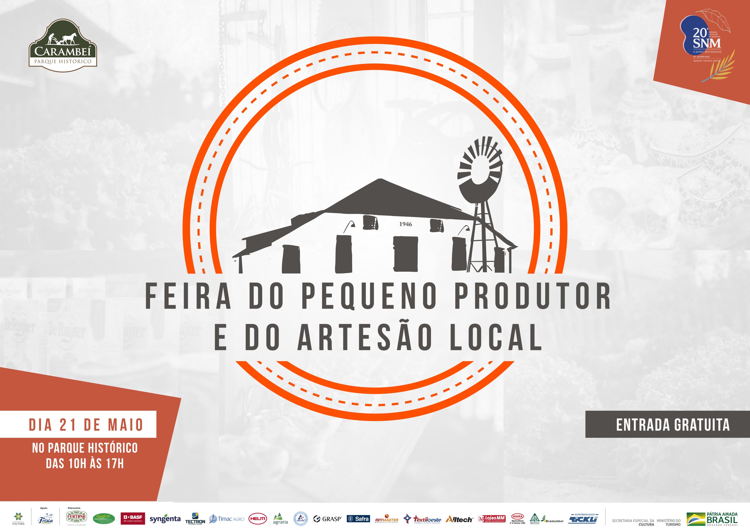 Parque Histórico realizará Feira do Produtor e Artesão Local