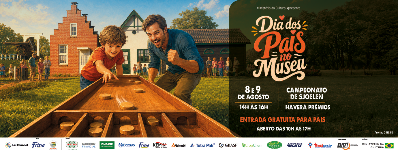 Museu Parque Histórico de Carambeí celebra o Dia dos Pais com entrada gratuita para os pais e campeonato de Sjoelen